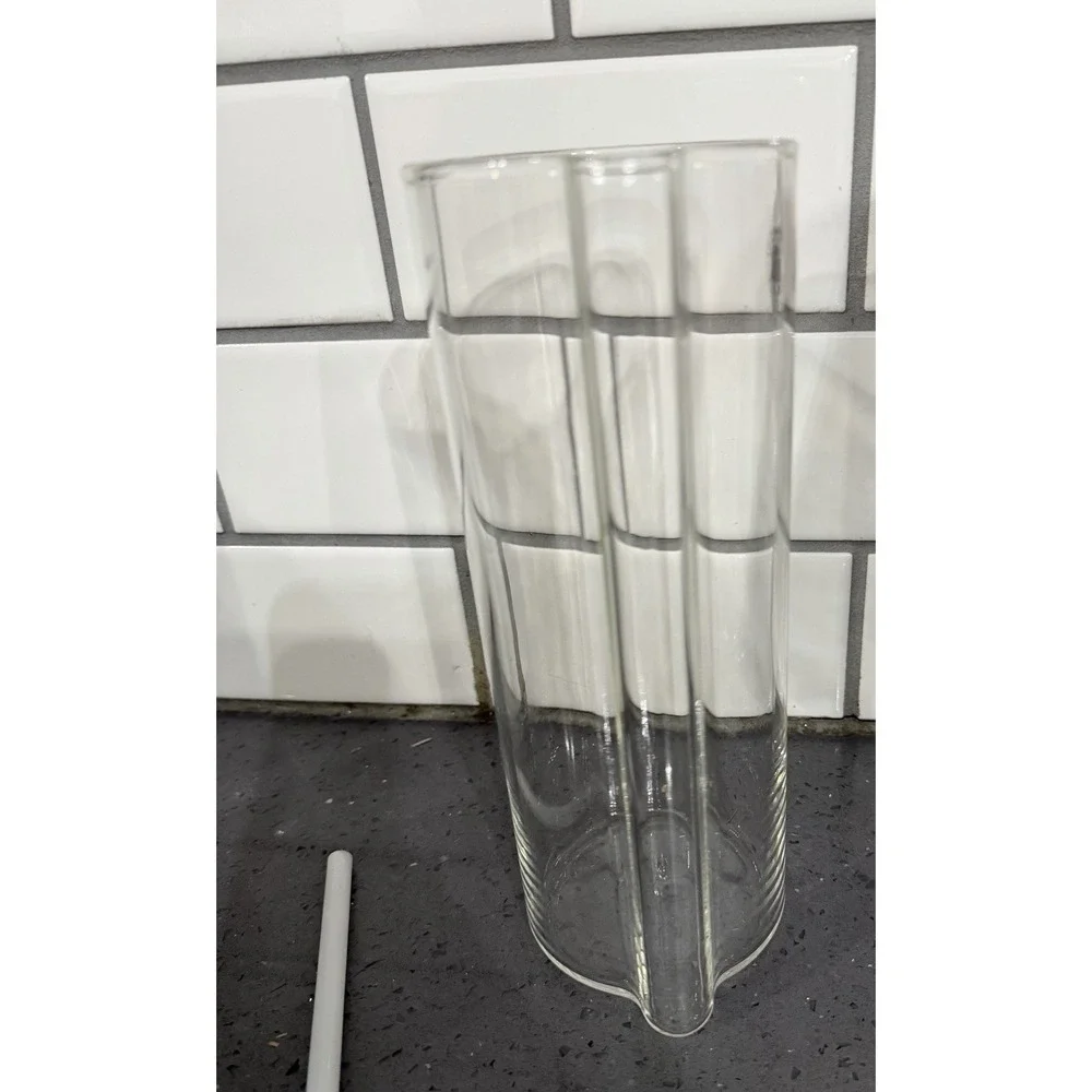 NEW Ikea VARMBLIXT‎ Cocktail Pitcher Stirrer Clear Glass Hand Made